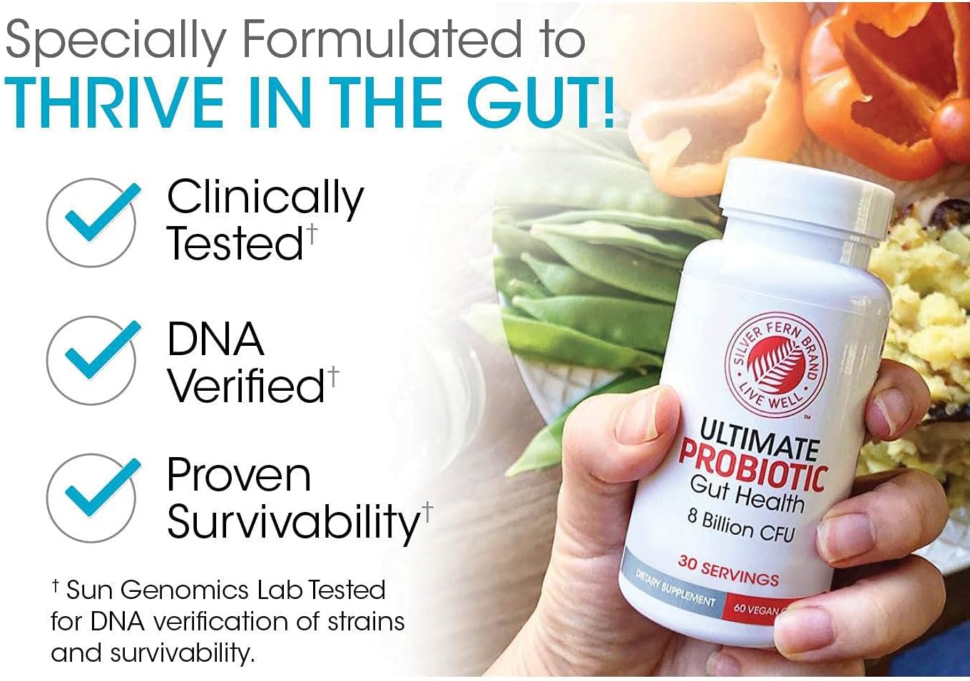 30 Day Supply of Silver Fern Gut Rehab Kit: Daily Detox & Ultimate Probiotic with Immunoglobulins & Spore Forming Probiotics