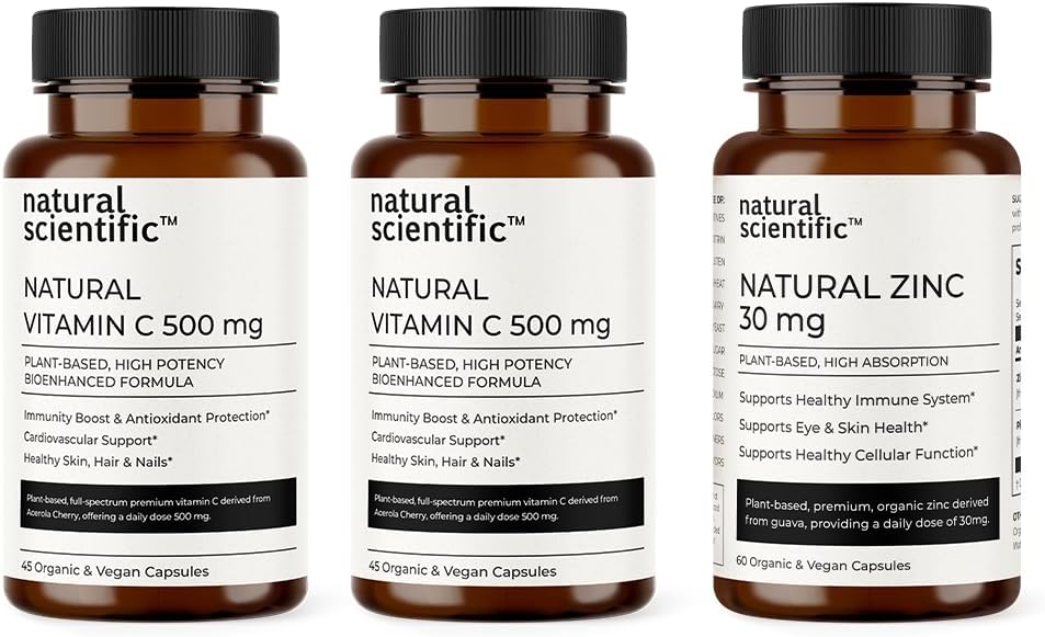 30 Day Supply of Vegan & Organic Vitamin C and Zinc Immune Support Kit - BoostGo Australia