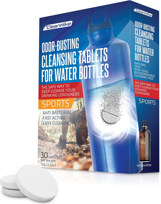 30-Pack All-Natural Cleaning Tablets for Tumblers, Water Bottles, and More
