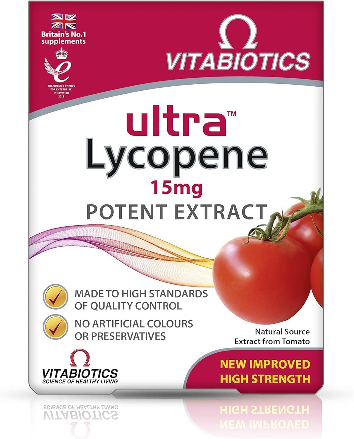 30-Pack Vitabiotics Ultra Ultra Lycopene Tablets for Heart Health and Antioxidant Support