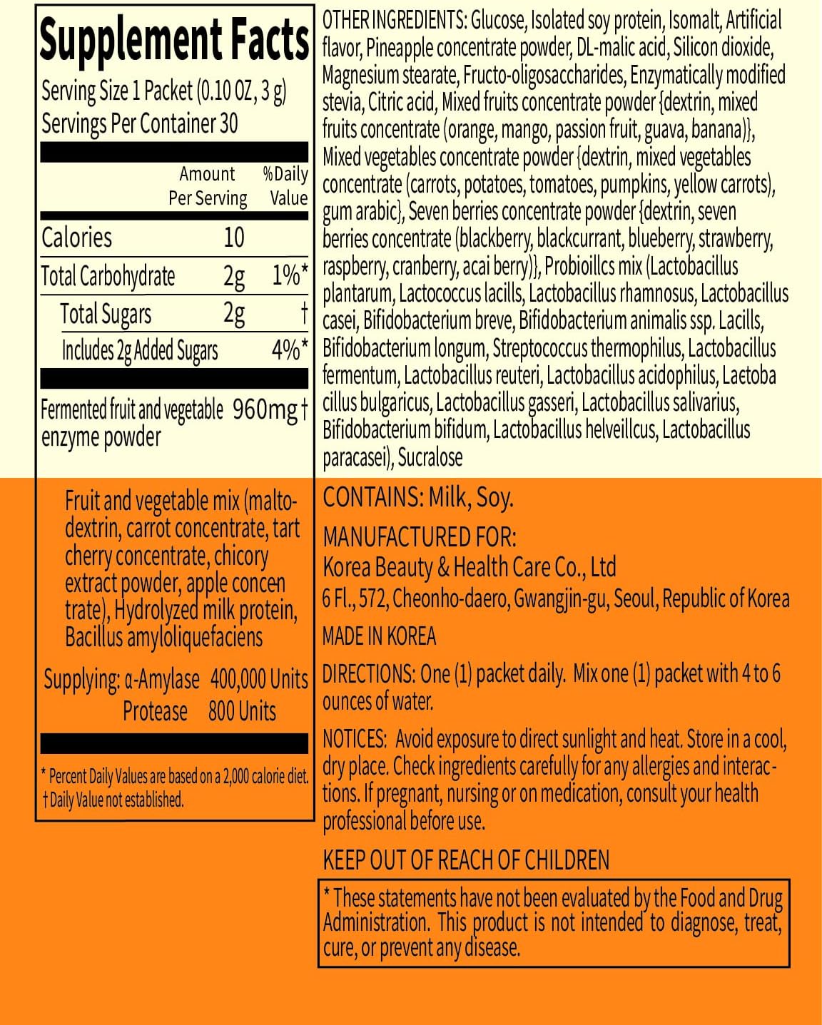 30 Packets of RAWEL Well Up Fermentation Digestive Enzymes for Faster Digestion with Pineapple and Crunchy Choco Flavor