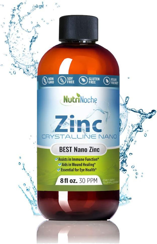 30 PPM NutriNoche Pure Crystalline Liquid Zinc Supplement with Colloidal Minerals