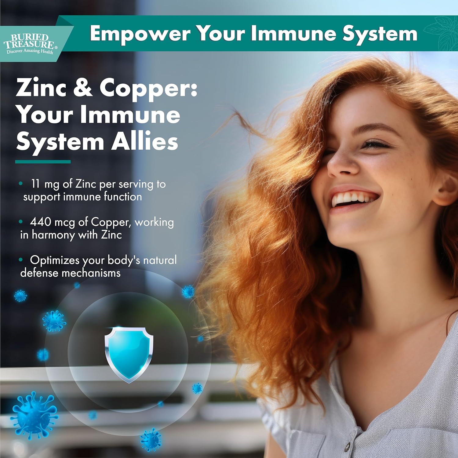 30 Servings of Buried Treasure Zinc Complex Drops - 2 fl oz, Highly Absorbable Zinc Supplement