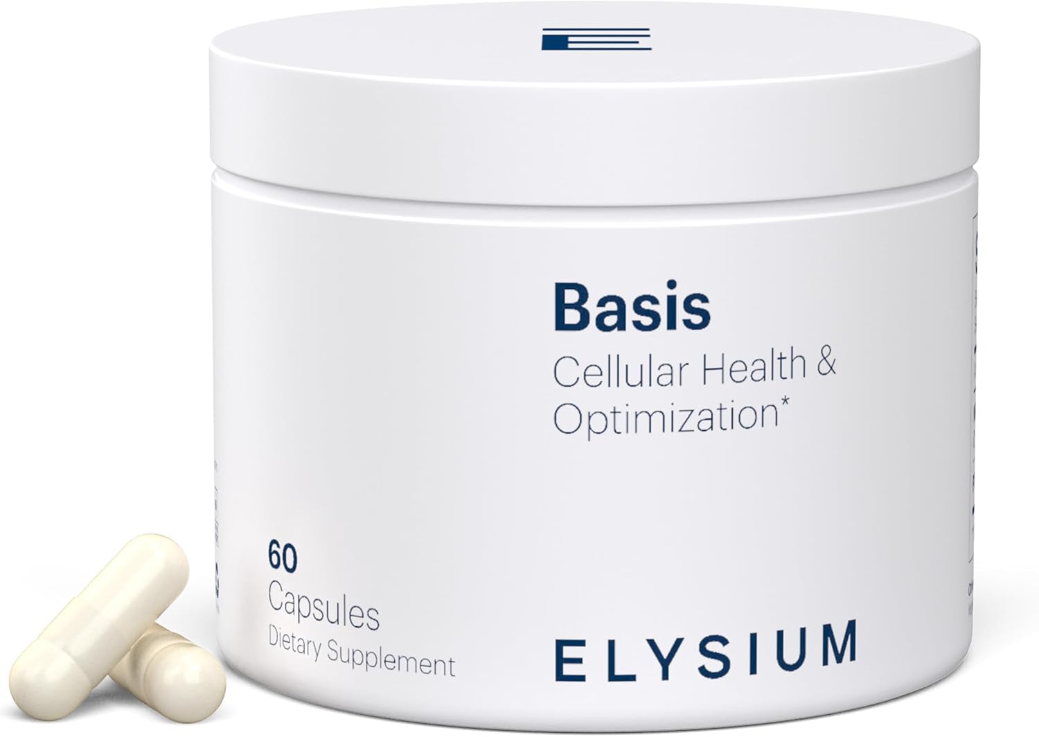 30 Servings of ELYSIUM Basis NAD+ Supplement with Nicotinamide Riboside and Pterostilbene for Healthy Aging and Cellular Energy Boost