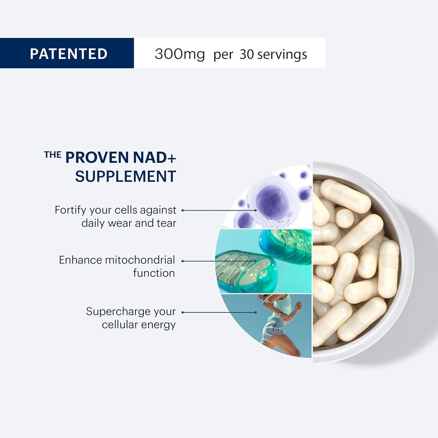 30 Servings of ELYSIUM Basis NAD+ Supplement with Nicotinamide Riboside and Pterostilbene for Healthy Aging and Cellular Energy Boost