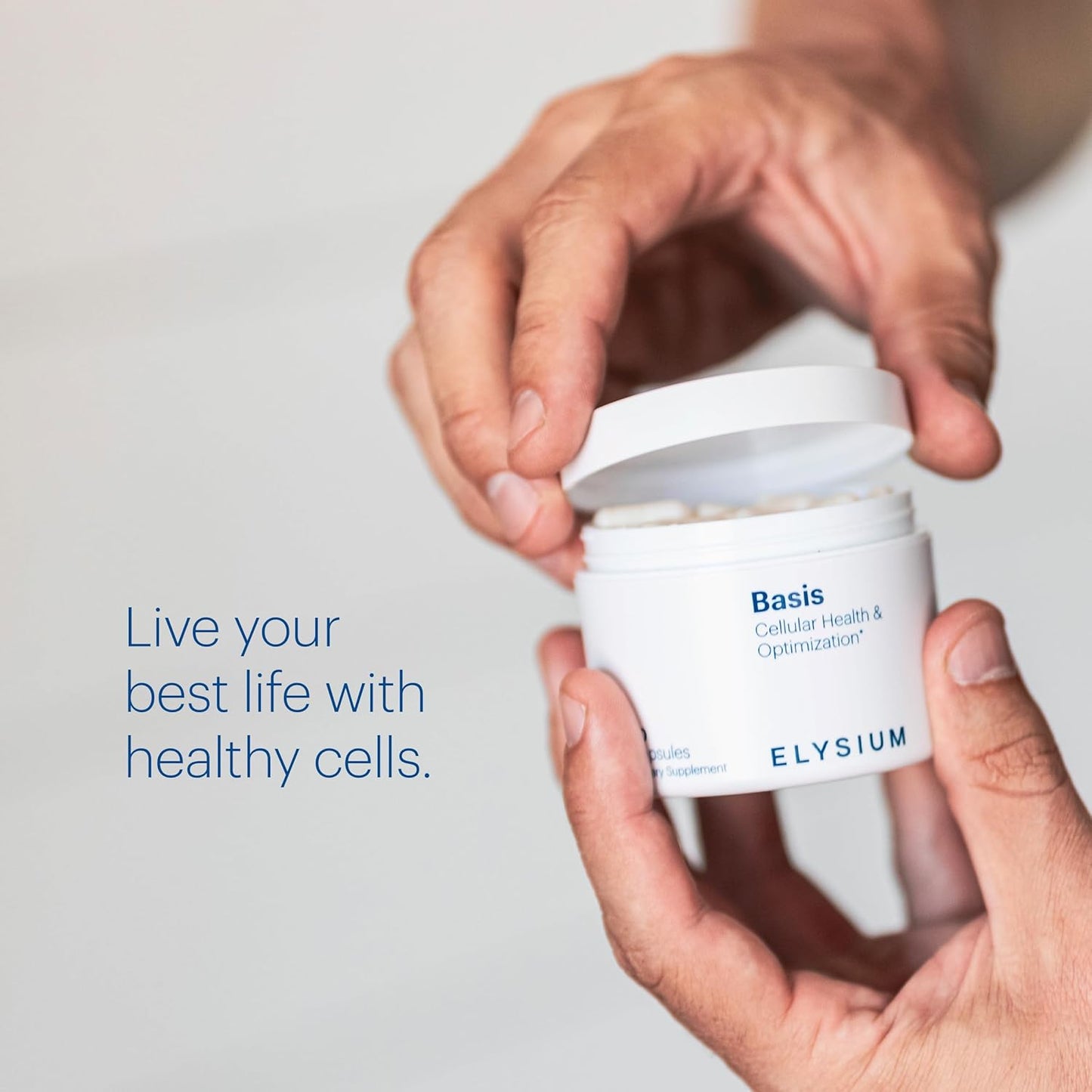 30 Servings of ELYSIUM Basis NAD+ Supplement with Nicotinamide Riboside and Pterostilbene for Healthy Aging and Cellular Energy Boost