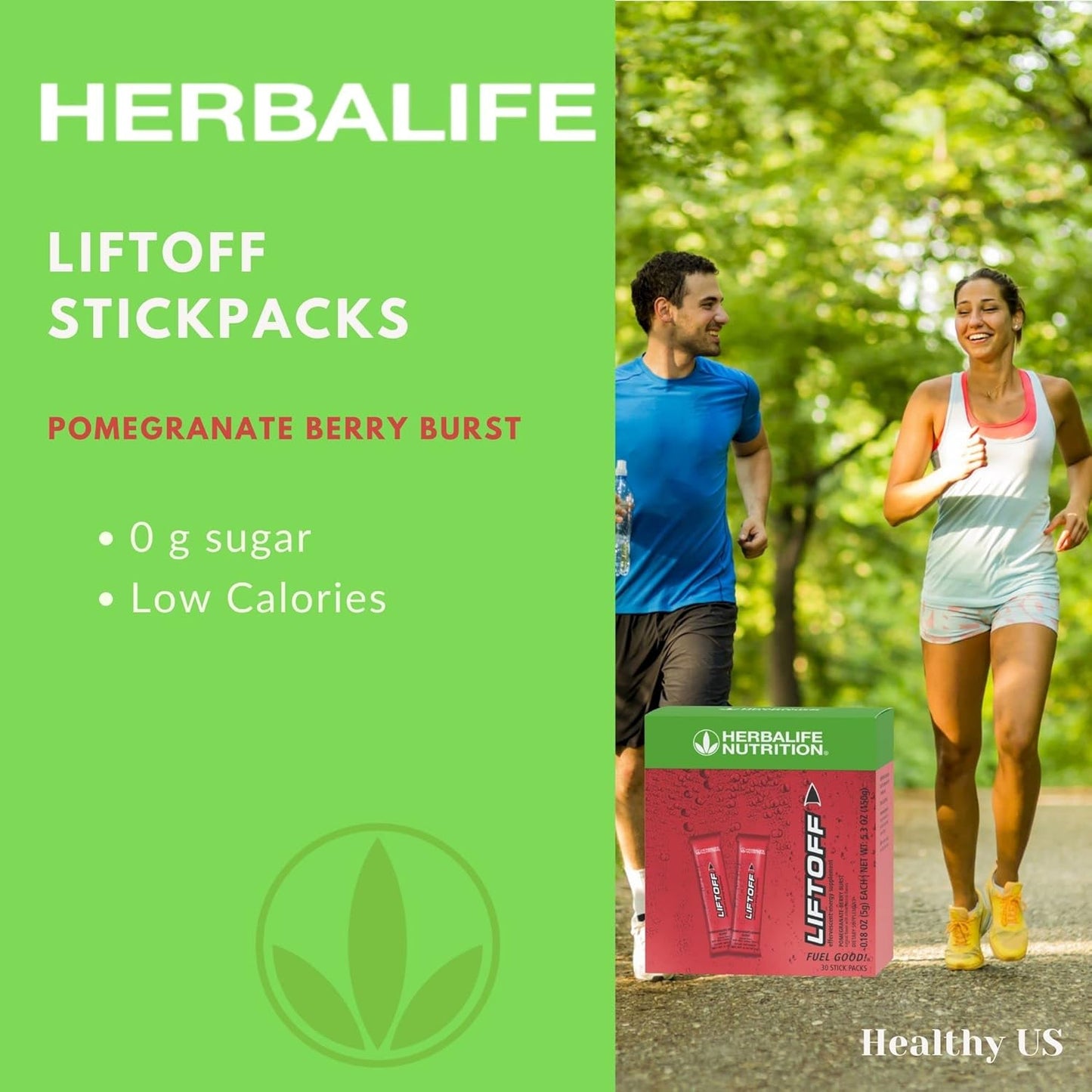 30 Tablets of HERBALIFE Liftoff Pomegranate-Berry Burst - Natural Energy Supplement
