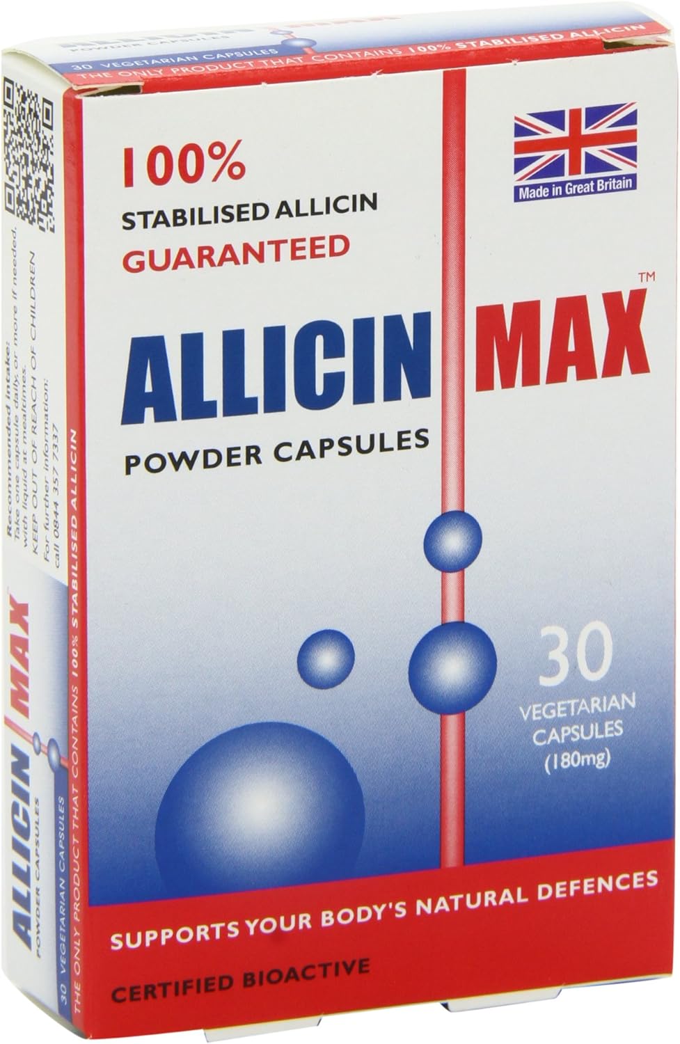 30 Veg Capsules of Allicin Max - High Potency Allicin Supplement for Immune Support and Overall Wellness