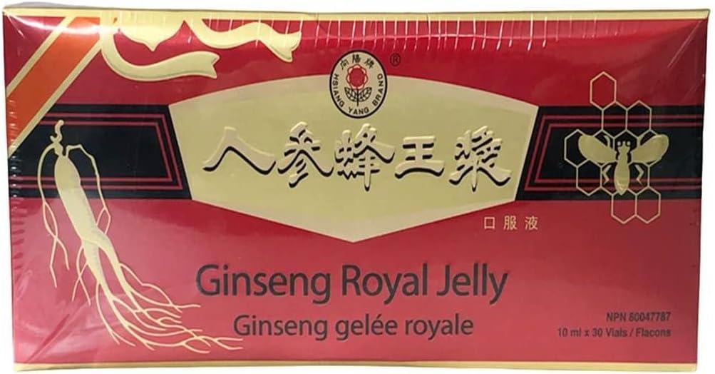 30 Vials of Bill Natural Sources Ginseng Royal Jelly 10ml - Boost Energy and Immunity