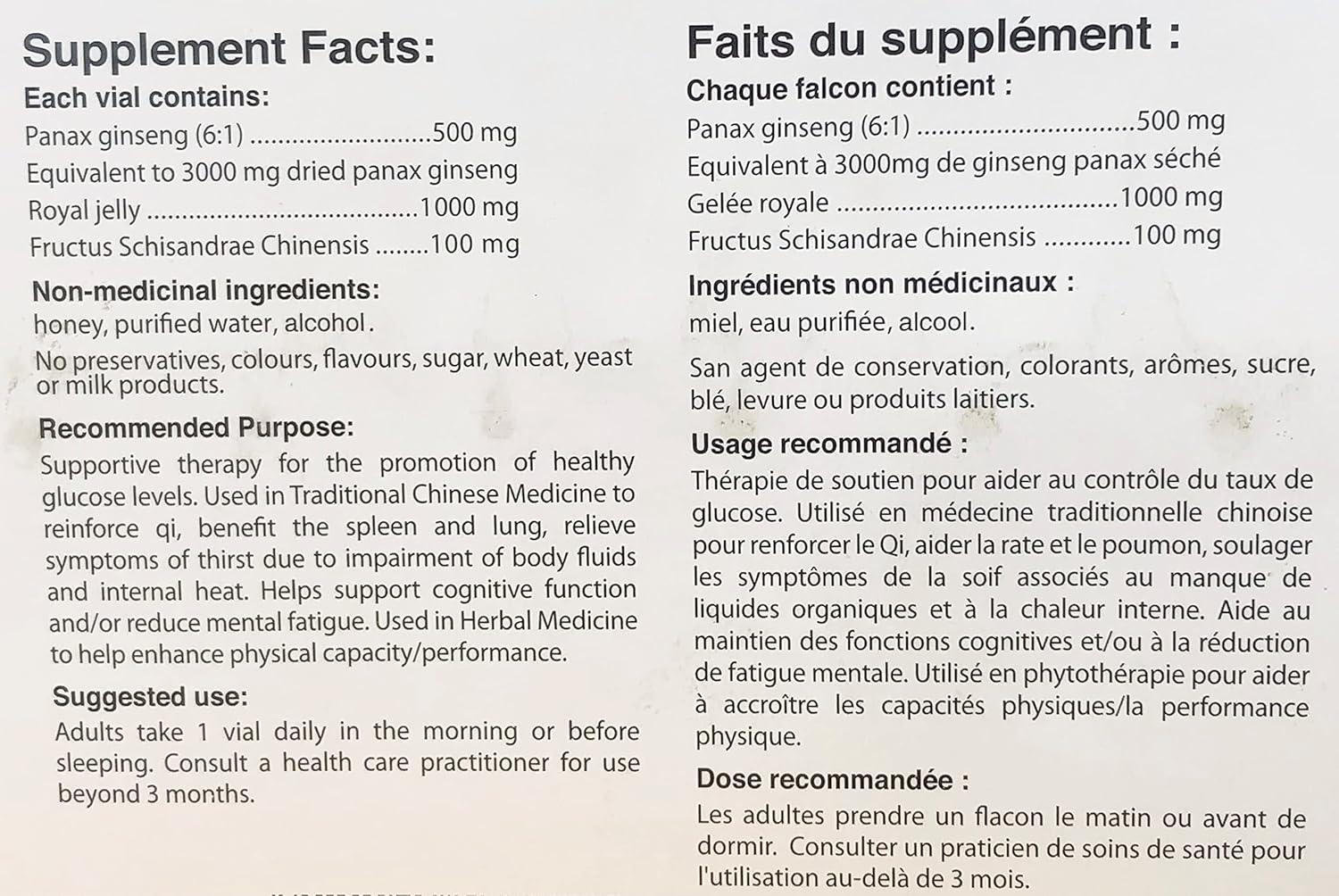 30 Vials of Bill Natural Sources Ginseng Royal Jelly 10ml - Boost Energy and Immunity