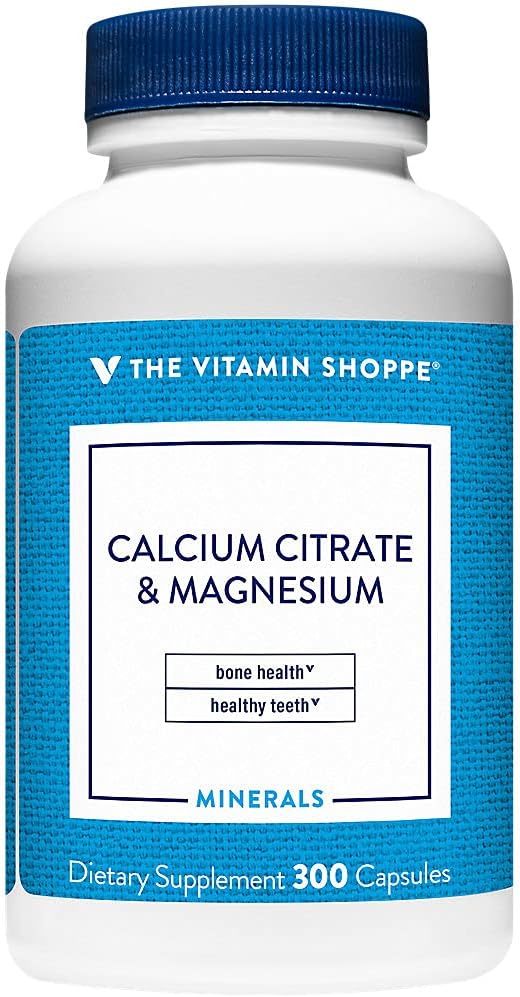 300 Capsules of Calcium Citrate & Magnesium Supplement from The Vitamin Shoppe