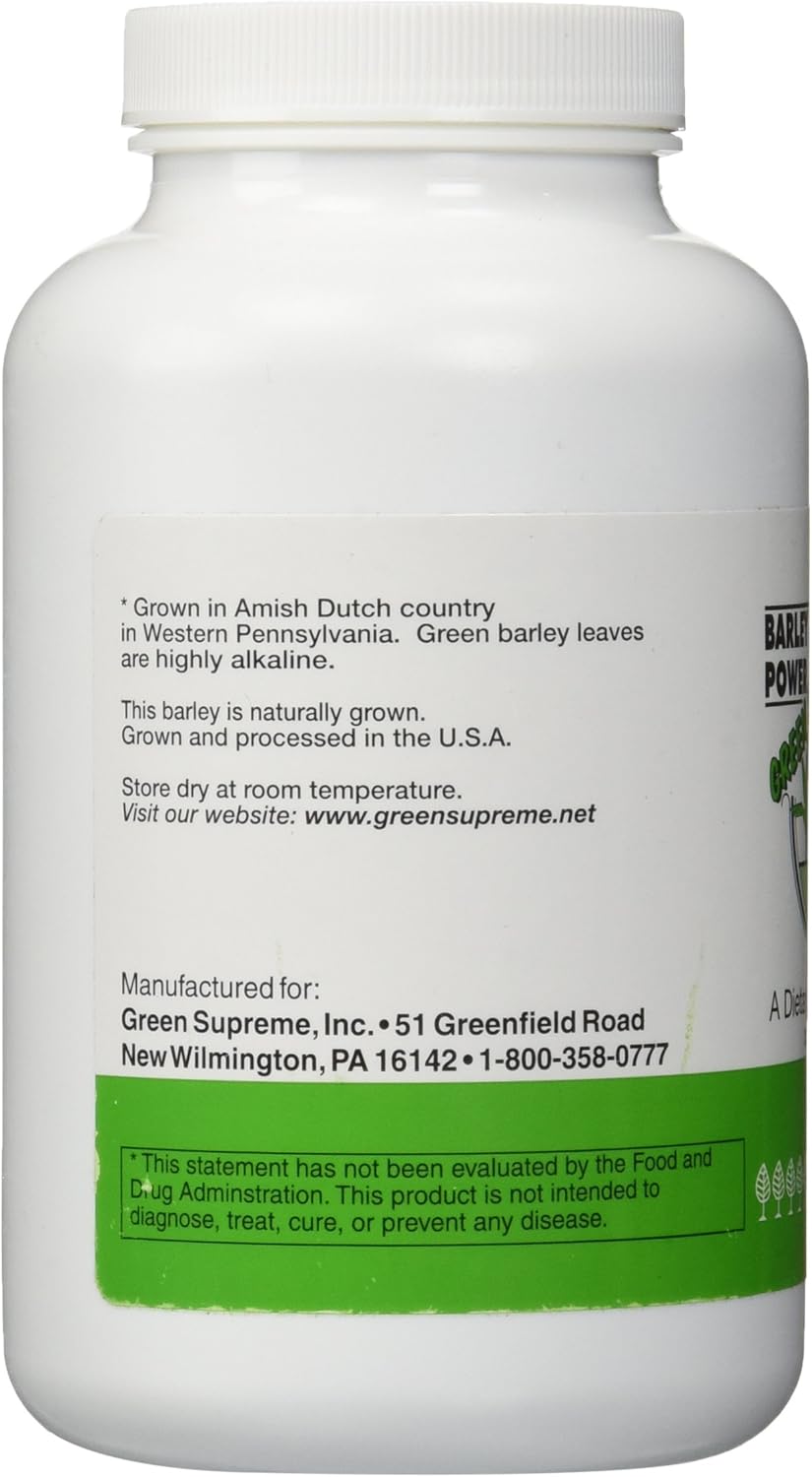 300 Count Green Supreme Barley Power Vegetable Caplets - Organic Superfood Supplement