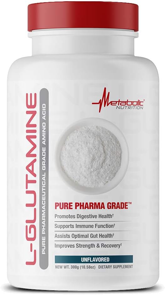 300 Grams Metabolic Nutrition Glutamine Powder - Boost Metabolism & Recovery