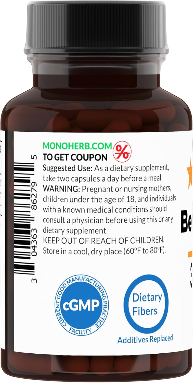 300 mg Benfotiamine Supplement - 60 Vegetarian Capsules by MONOHERB