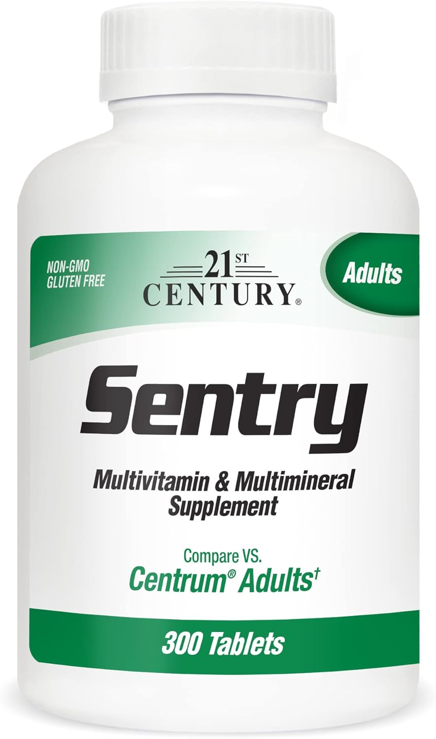 300 Tablets of 21st Century Sentry, Triple Pack for Immune Support