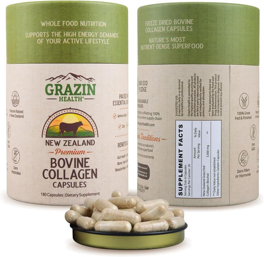3000 Mg Grass Fed Bovine Collagen for Healthy Joints and Skin - 30 Servings