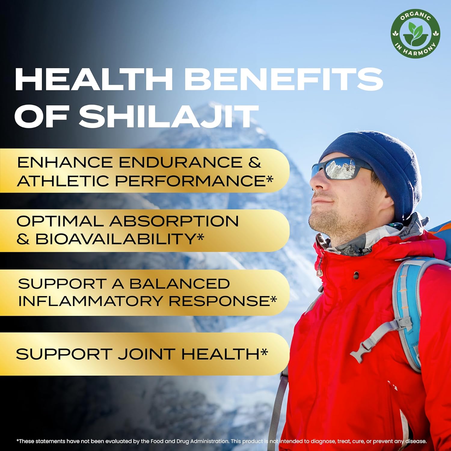 30,000 MG Organic Shilajit Gummies for Men & Women - Sugar-Free Supplement with 85+ Trace Minerals & Fulvic Acid - Boost Cognitive Function, Mood, Immunity, Energy - 60 Gummies