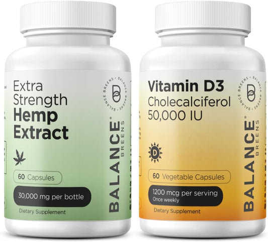 30,000 mgmetabolism boosterExtract Capsules + 50,000 IU Vitamin D3 Supplement Combo by Balancebreens