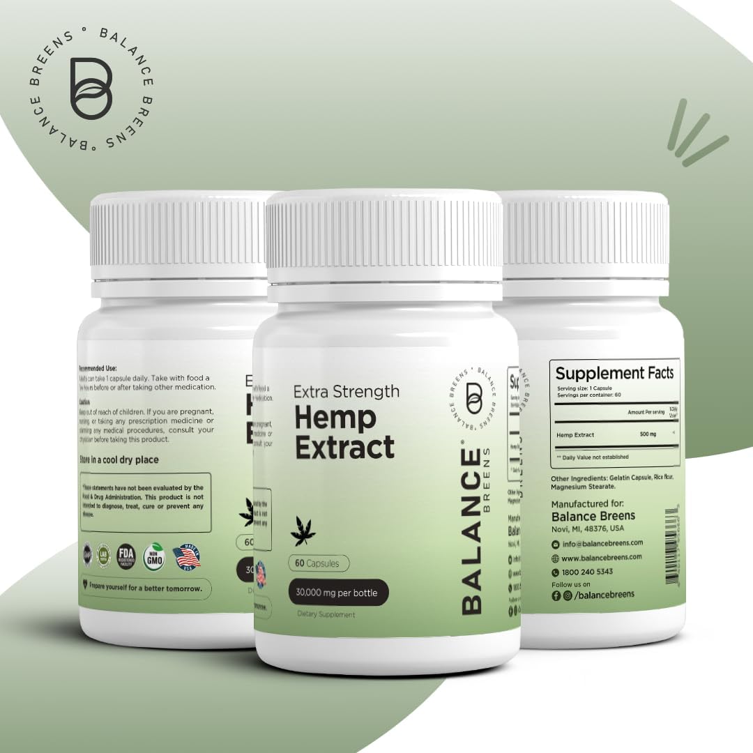 30,000 mgmetabolism boosterExtract Capsules + 50,000 IU Vitamin D3 Supplement Combo by Balancebreens