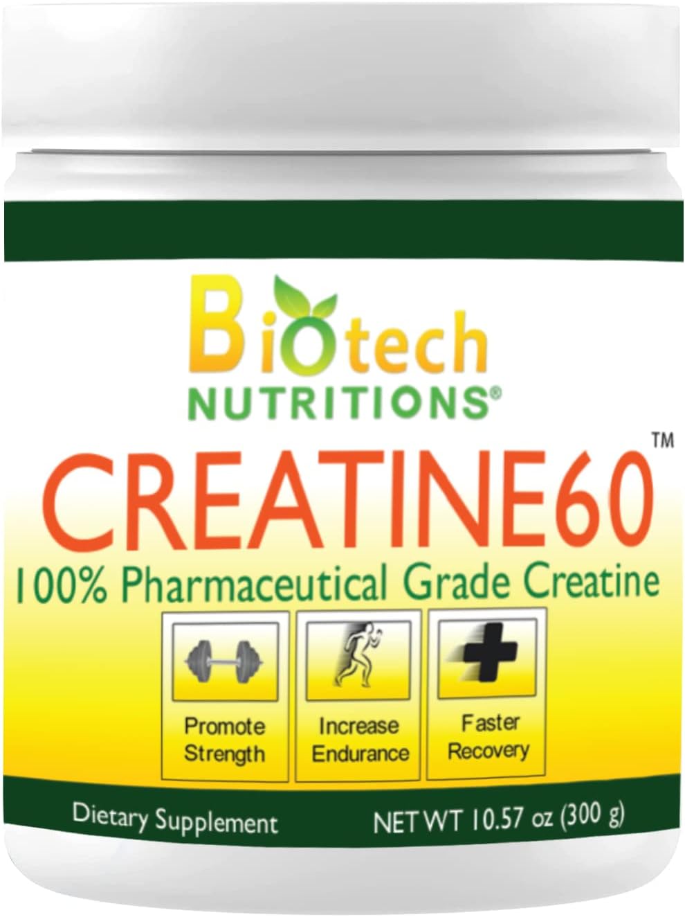 300g Biotech Nutritions Creatine 60 Dietary Supplement for Muscle Growth and Performance