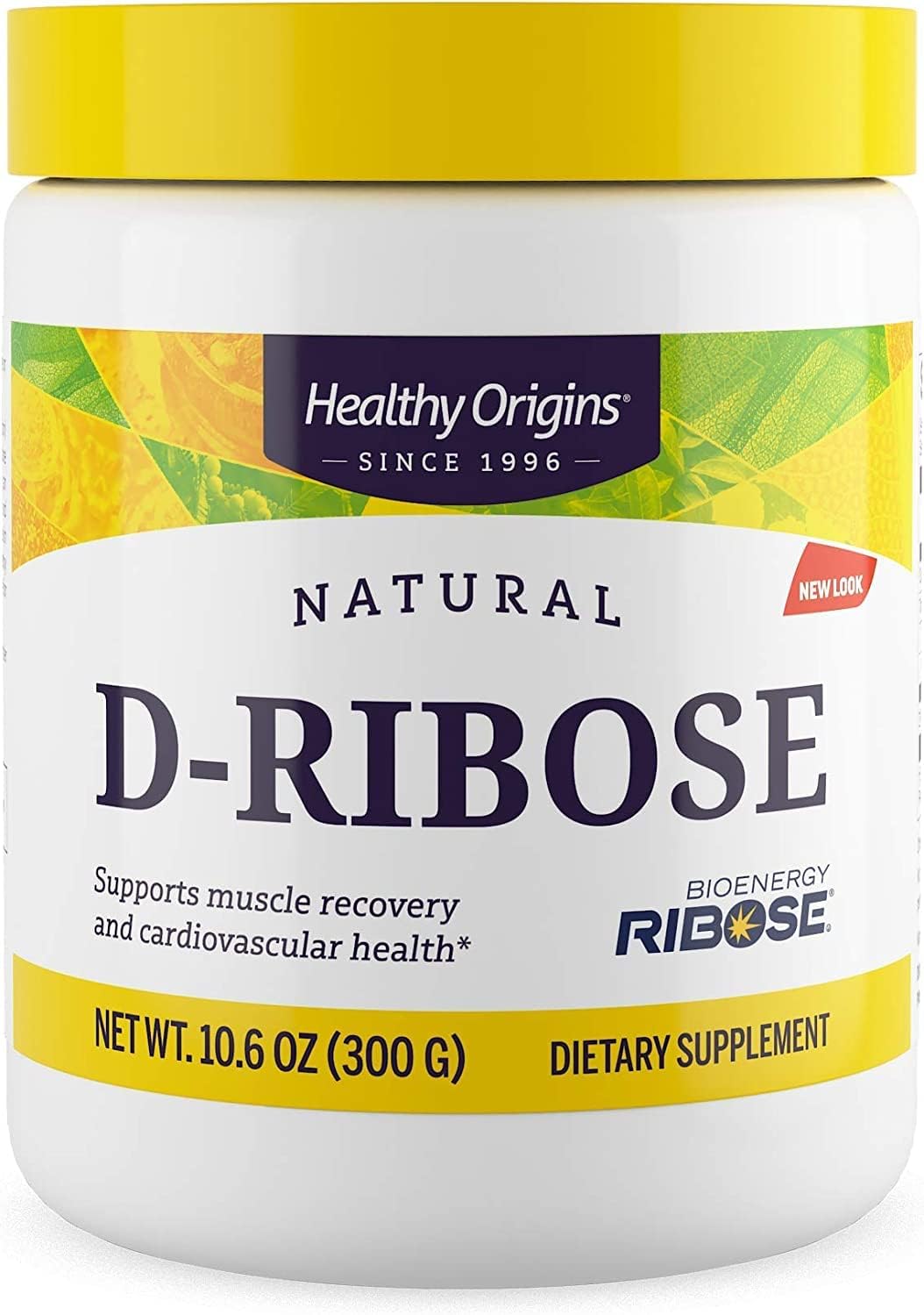 300g Healthy Origins D-Ribose Powder (Bioenergy) - Ribose Supplement for Heart Health & Muscle Recovery - Gluten-Free & Non-GMO - 10.6 Oz