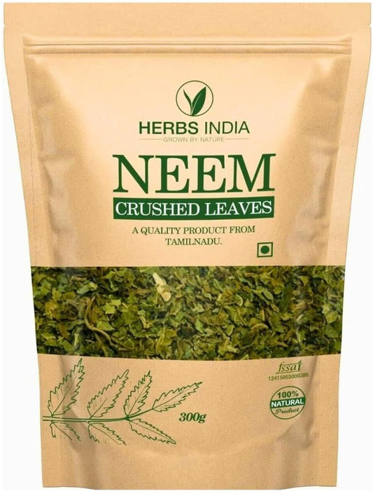 300g Neem Leaves Crushed - Ideal for Fresh Neem Leaf Tea - Herbal Supplements from India - BoostGo Australia