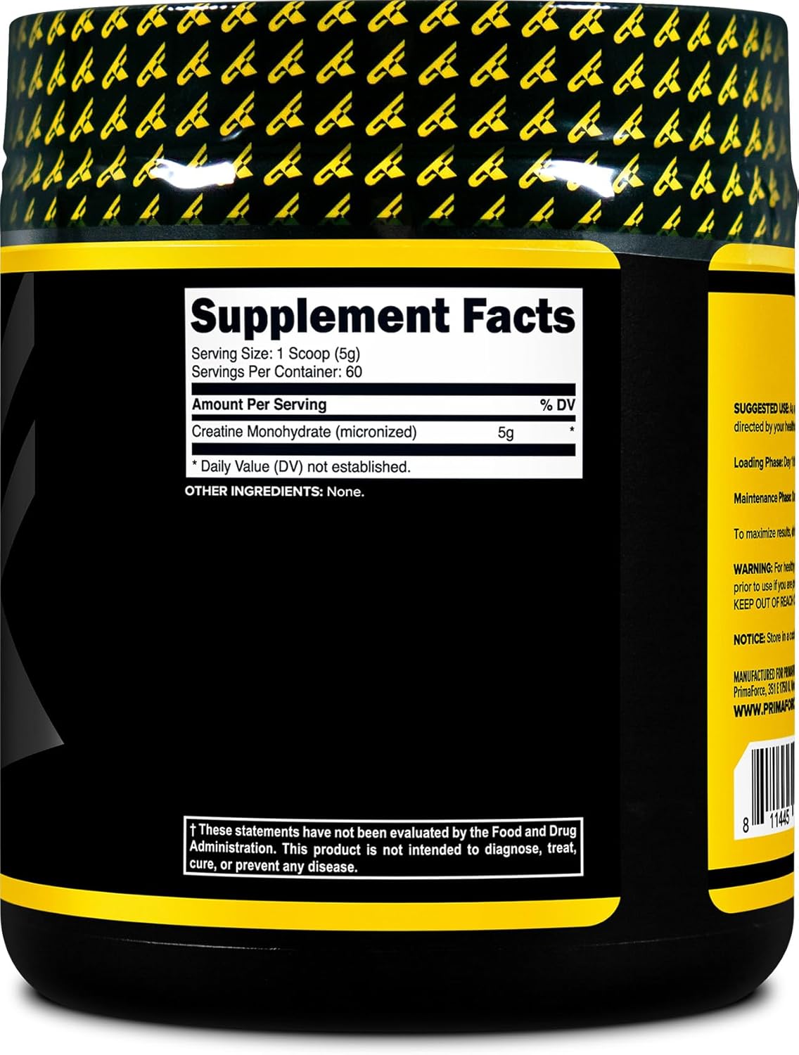 300g Primaforce Micronized Creatine Monohydrate Powder - Gluten Free, Non-GMO Formula