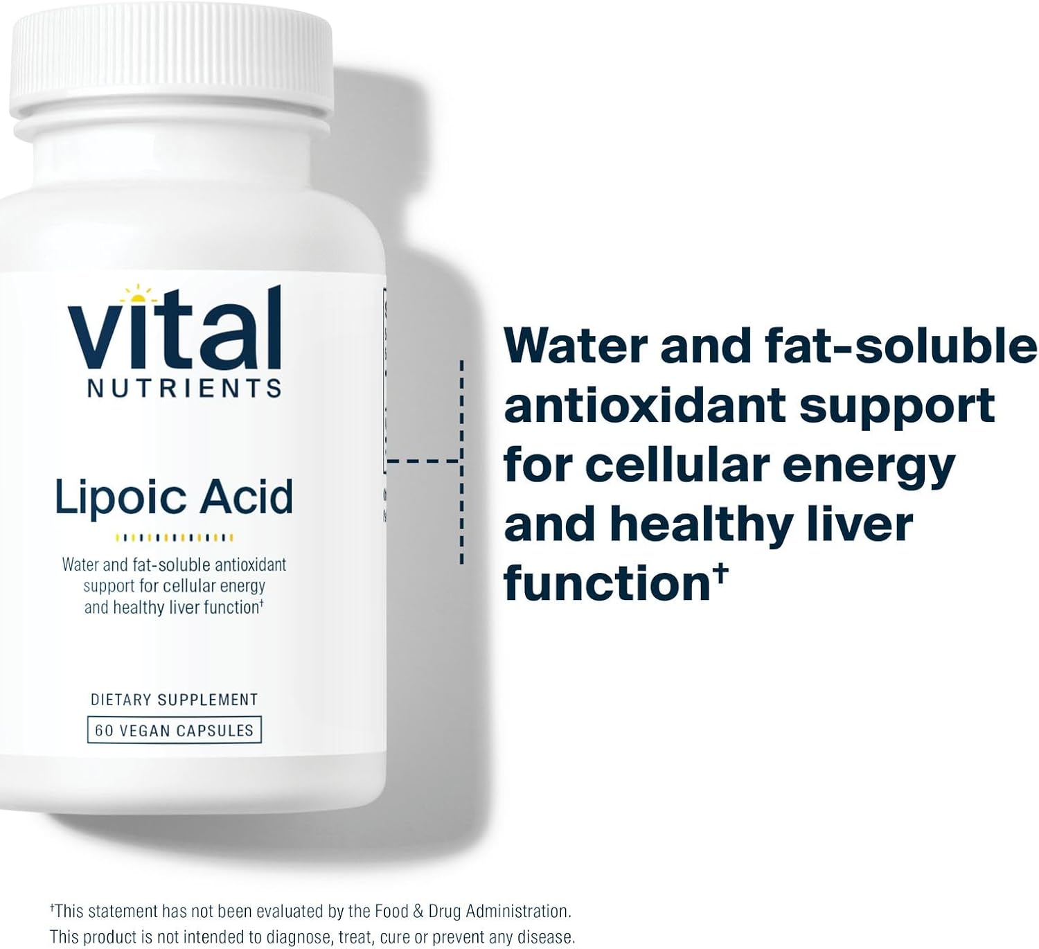 300mg Alpha-Lipoic Acid Supplement for Healthy Metabolism and Energy | Non-GMO, Gluten, Dairy, Soy Free | 60 Capsules
