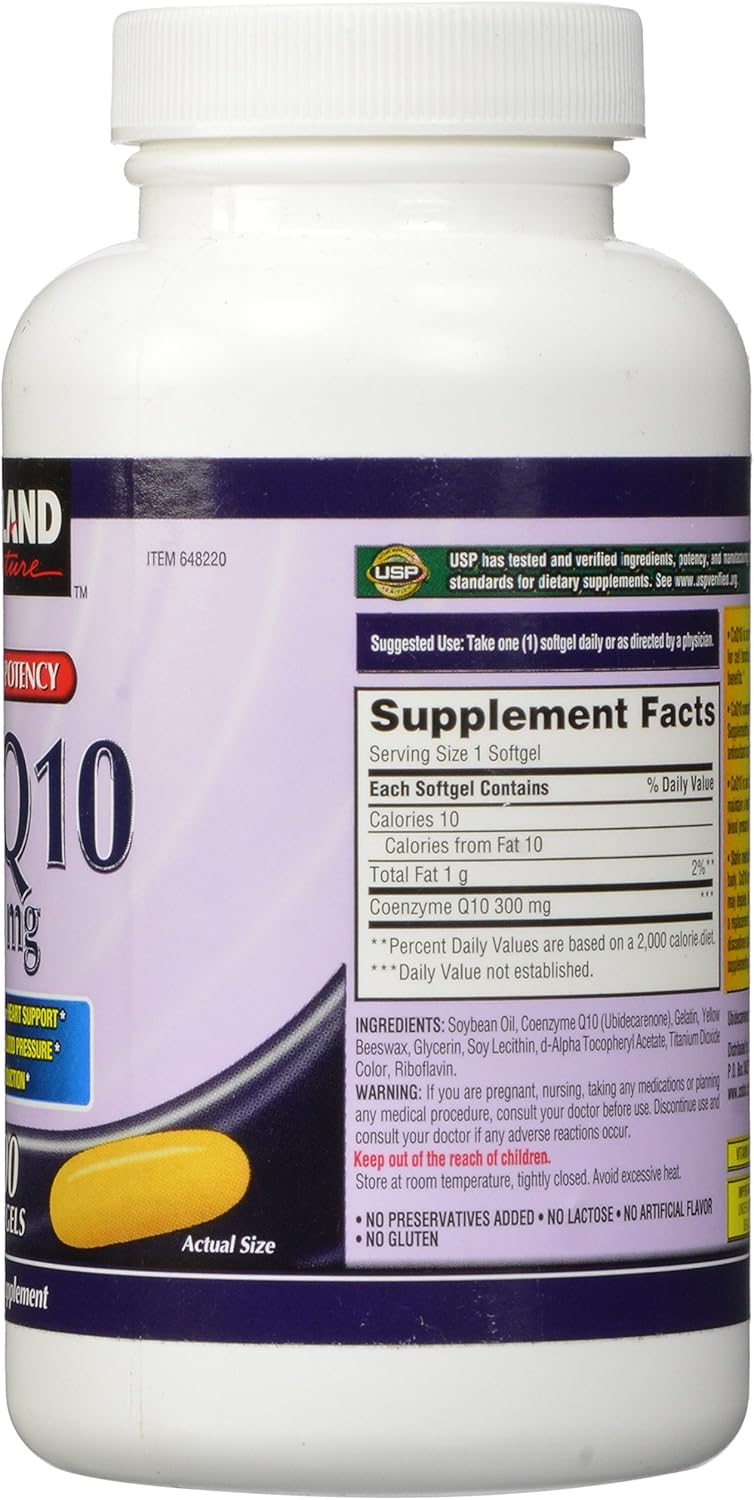 300mg Kirkland Signature COQ10 Softgels - 100 Count - 6.4 Ounce Bottle