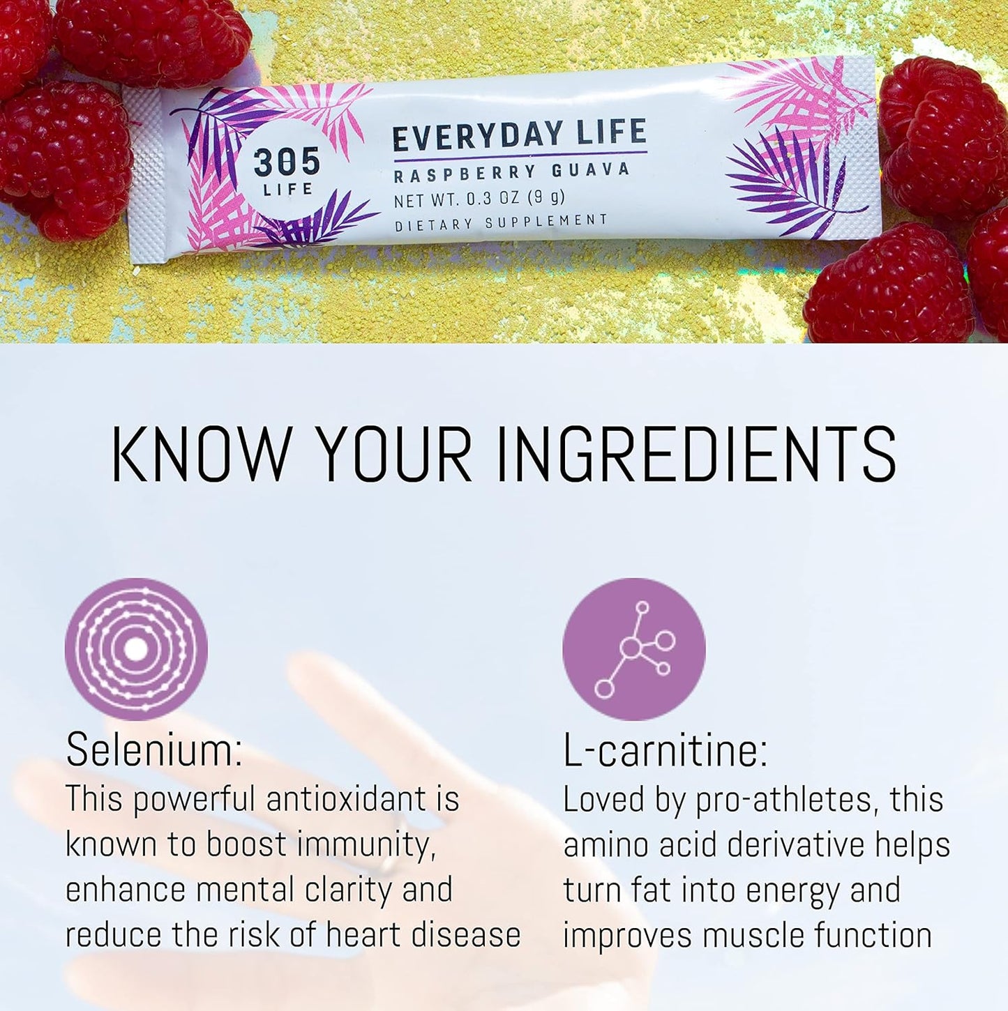 305 Life Everyday Wellness Drink Powder Supplement - All-in-1 Support for Immune Boost, Energy, Recovery, Digestion, Heart Health - 30 Packets