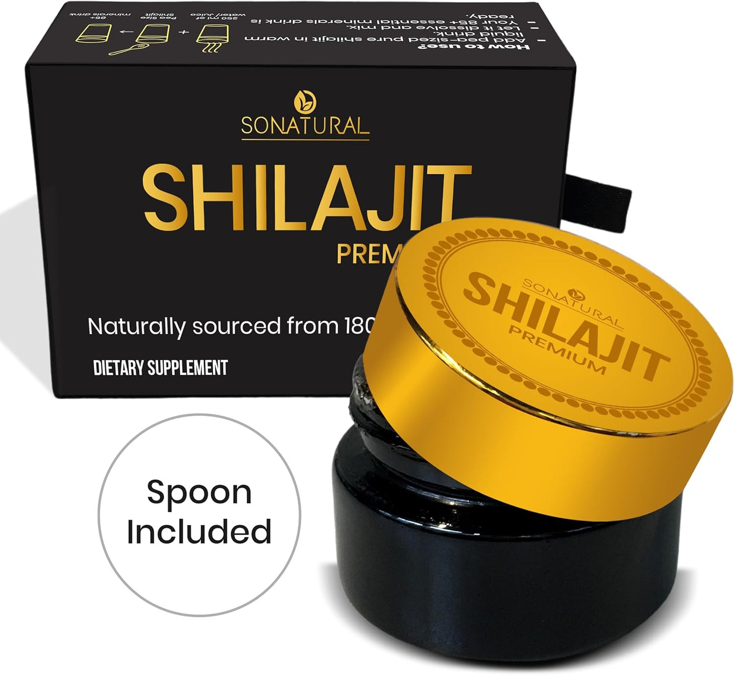 30g Pure Himalayan Organic Shilajit Resin with Fulvic Acid - Energy & Immune Support