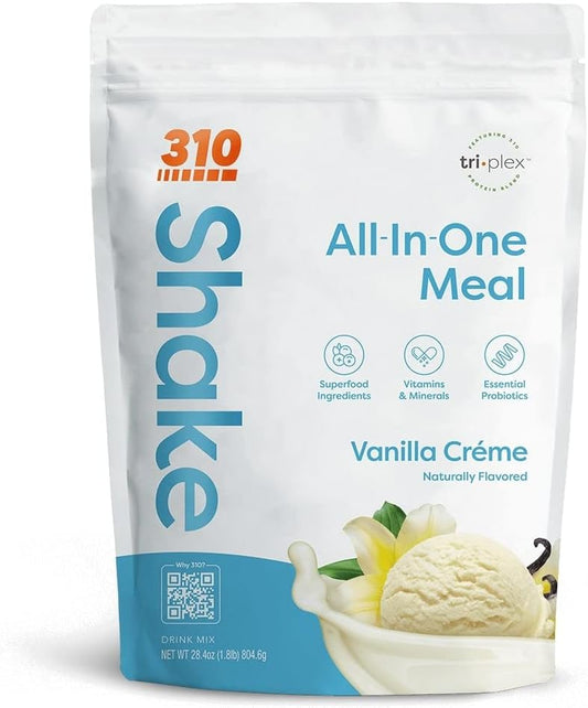 310 Nutrition Fiber-Rich Vegan Meal Replacement Shake with Superfoods, Natural Sweeteners, Low Carb, Keto & Paleo Friendly - Gluten Free with 26 Essential Vitamins & Minerals