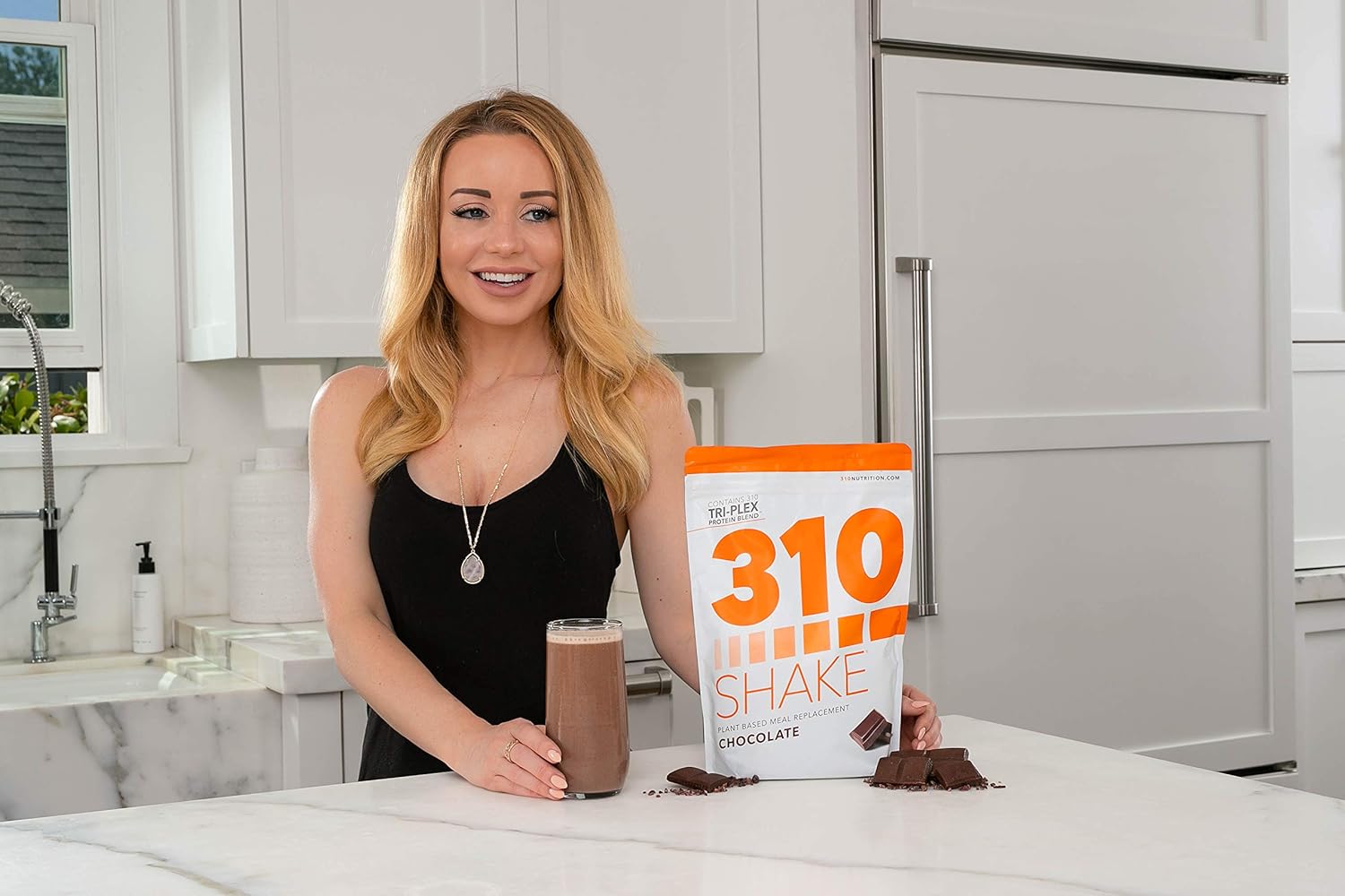 310 Nutrition Plant Protein Powder and Meal Replacement Shake - Chocolate Flavor | Gluten-Free, Dairy-Free, Soy-Free, Sugar-Free | Keto and Paleo Friendly - 28 Servings