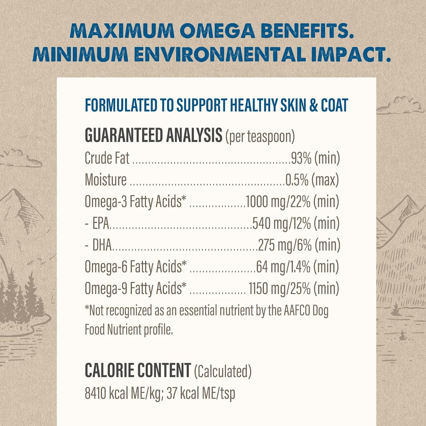 32 Ounce Grizzly Pollock Oil Dog Food Supplement for Healthy Joints and Skin