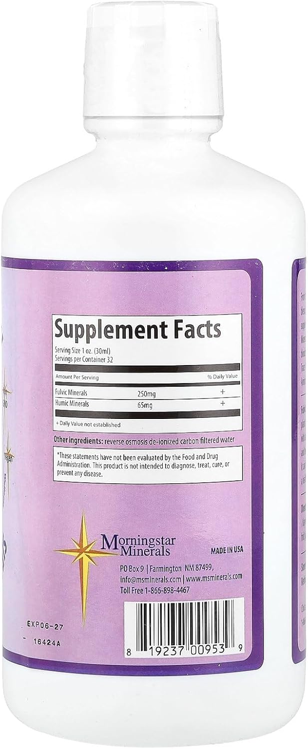 32 oz Morningstar Minerals Inner Vitality Fulvic Humic Mineral Supplement