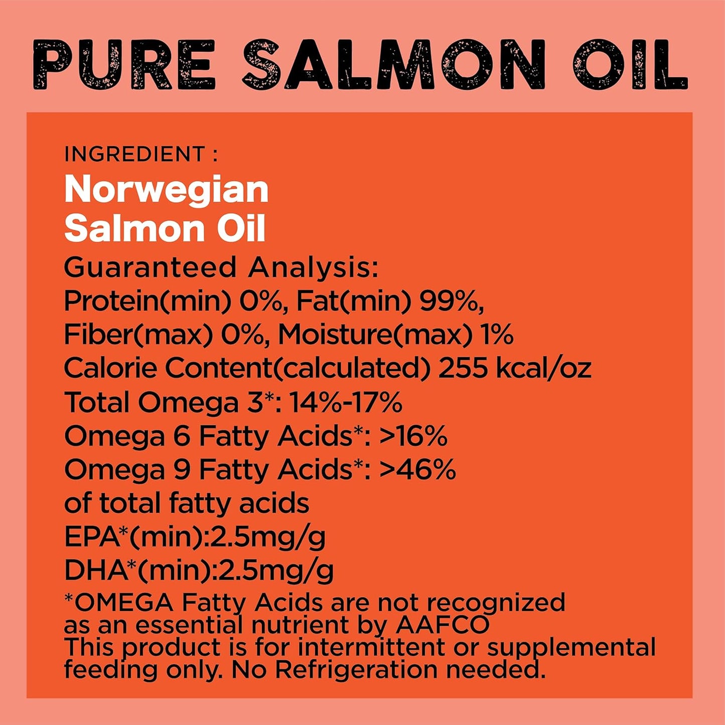 32 oz Norwegian Salmon Oil for Dogs & Cats - Natural Joint, Heart, and Skin Health Support Omega 3 6 9 Liquid Food Topper