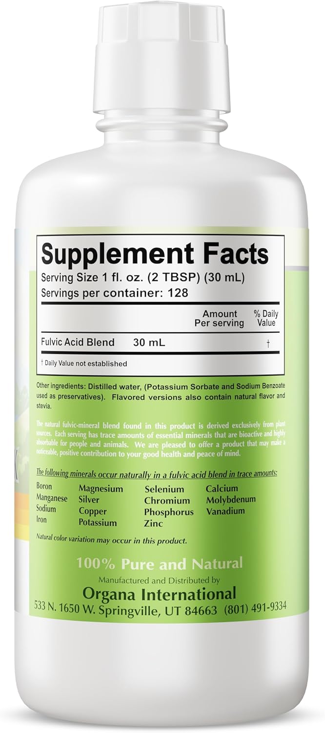32 oz Plant Derived Major & Trace Minerals Supplement - Wildberry Pomegranate Flavor - 100% Pure & Natural - NutriNoche