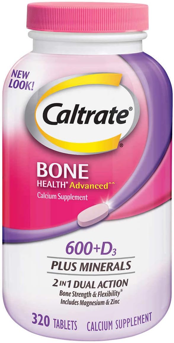 320 Count Caltrate 600mg with Vitamin D3 and Minerals Supplement