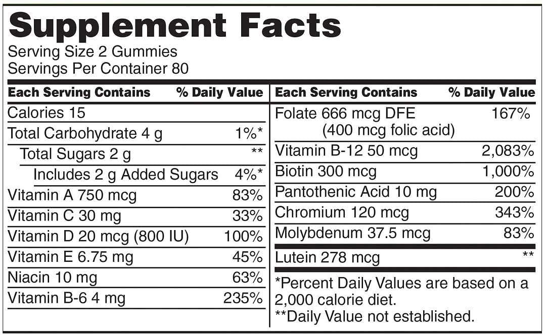 320 ct Kirkland Signature Adult Multi Gummies - Pack of 2