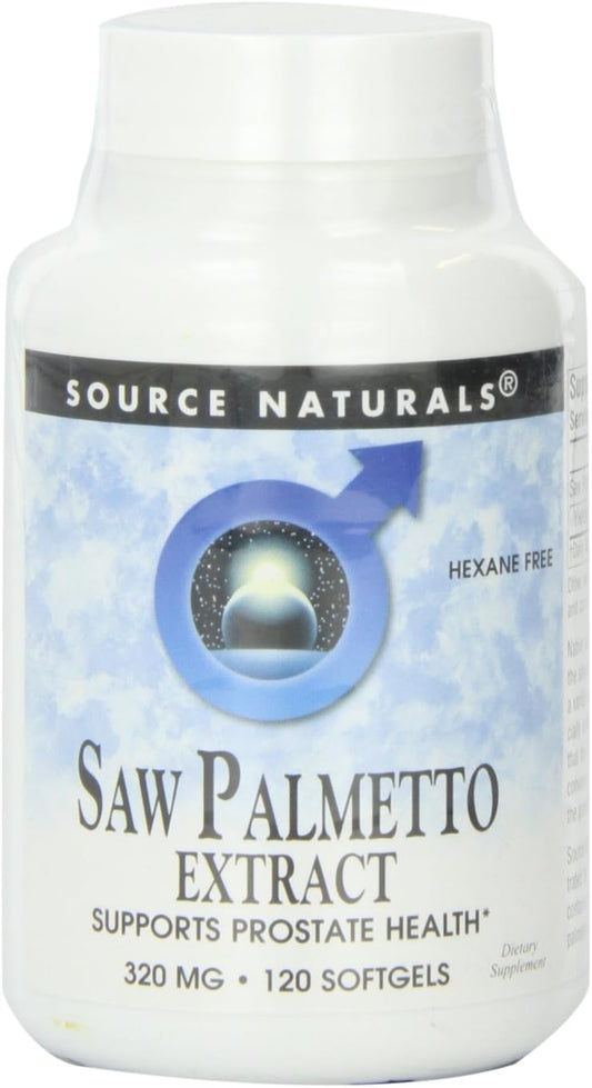 320mg Saw Palmetto Extract Softgels - 120 Count by Source Naturals