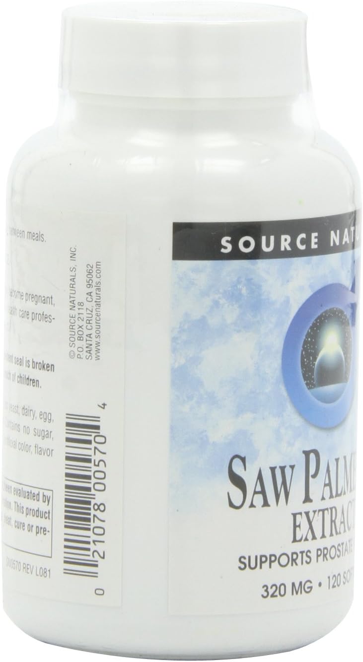 320mg Saw Palmetto Extract Softgels - 120 Count by Source Naturals