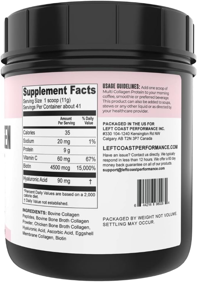 32oz MCT Oil and 1lb Multi Collagen Bundle by Left Coast Performance