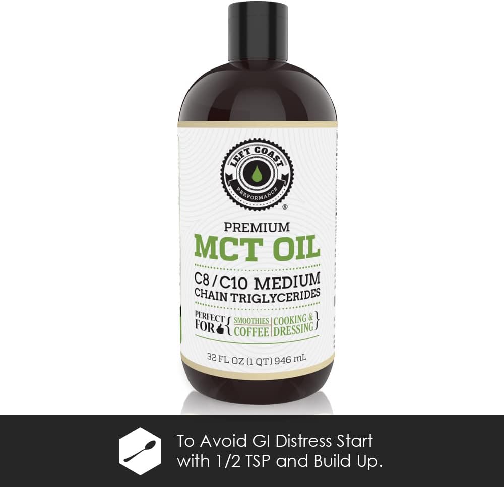 32oz MCT Oil and 1lb Multi Collagen Bundle by Left Coast Performance