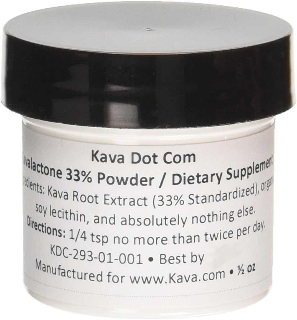 33% Kavalactone Kava Kava Extract Powder - 0.5 oz from Kona Kava Farm
