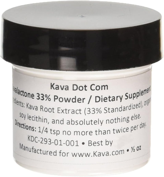 33% Kavalactone Kava Kava Extract Powder - 0.5 oz from Kona Kava Farm