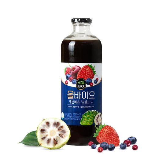33.8 fl oz ALLBIO Java Noni Juice Extract with 7 Berry Blend - 100% Pure Resveratrol - Fermented by ALLBIO