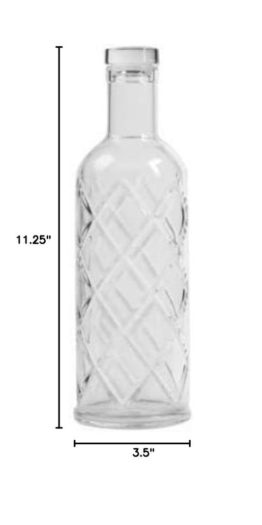 34 oz Diamond Design Water Bottle by American Metalcraft - WB35