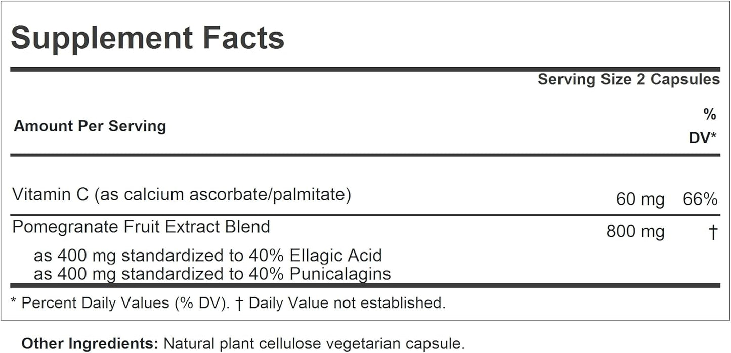 360 Capsules Andrew Lessman Pomegranate 40-40 Complex - High-Potency Extract for Body Protection, All-Natural with No Sugar, Calories, or Additives