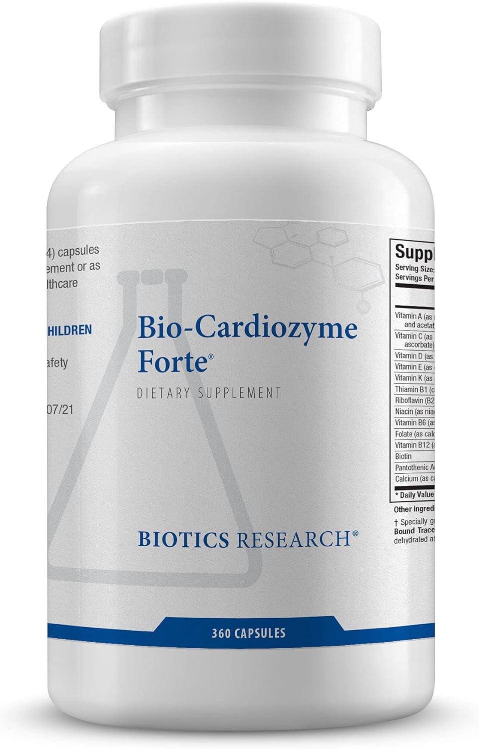 360 Capsules Biotics Research Bio Cardiozyme Forte Heart Health Multivitamin with Powerful Antioxidant Support