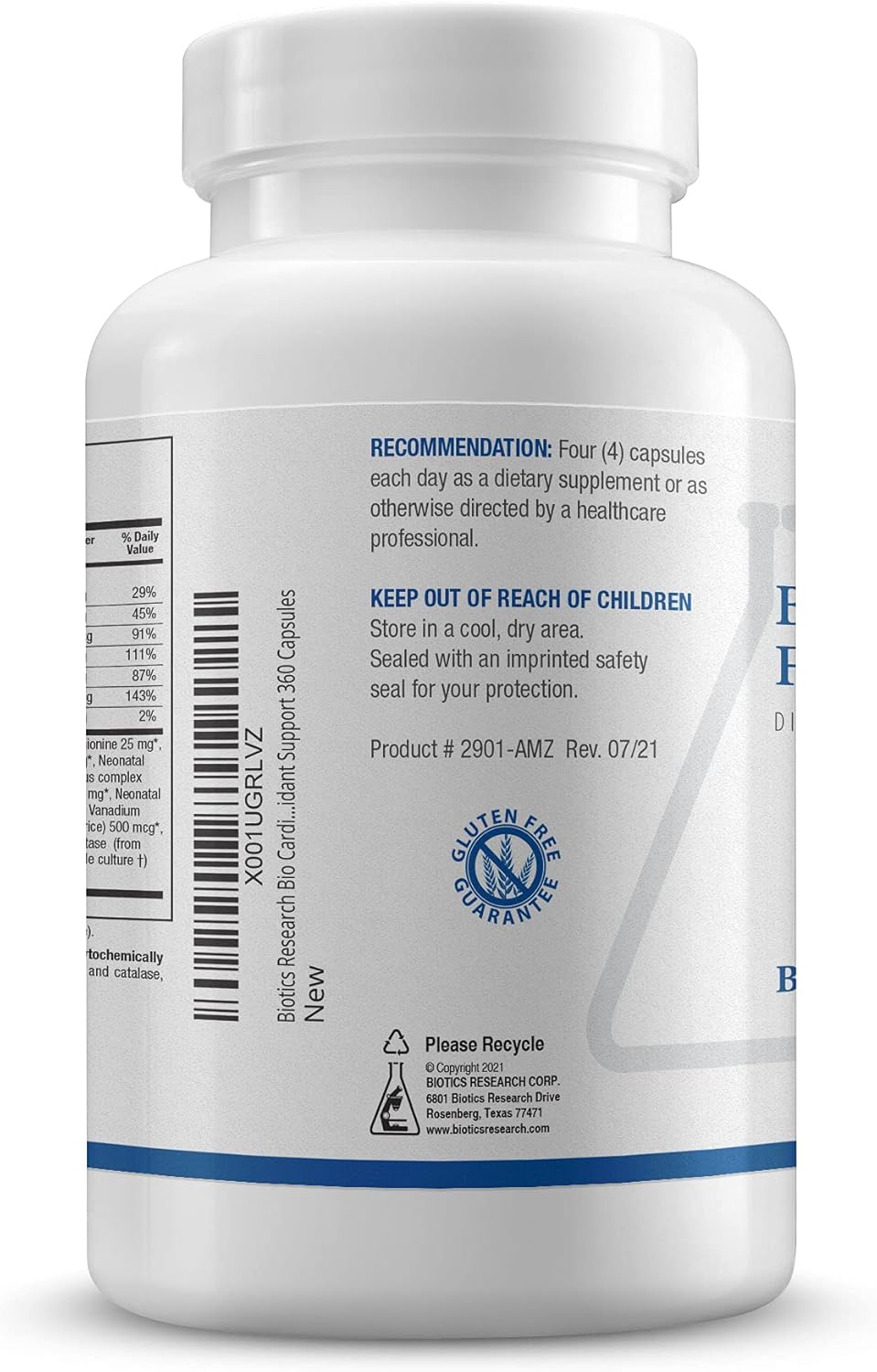 360 Capsules Biotics Research Bio Cardiozyme Forte Heart Health Multivitamin with Powerful Antioxidant Support